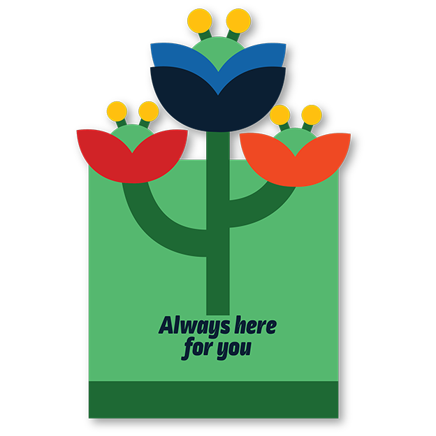 Cut-Out Cards - Always Here For You