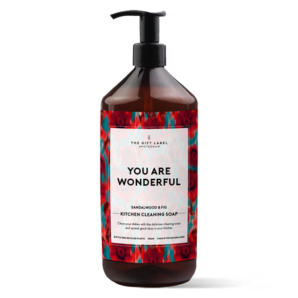 Kitchen Cleaning Soap 1000ml - You Are Wonderful FW25