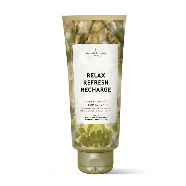Body Lotion Tube 200ml - Relax, Refresh & Recharge