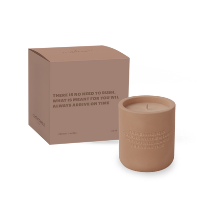Cemented Candle 170gr - STUDIO SS26 - There Is No Need to Rush, What Is Meant For You Will Always Arrive On Time