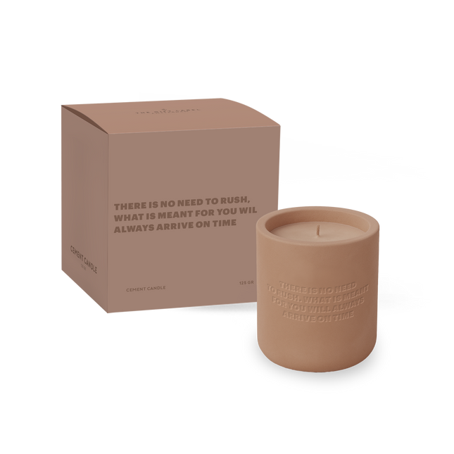 Cemented Candle 170gr - STUDIO SS26 - There Is No Need to Rush, What Is Meant For You Will Always Arrive On Time