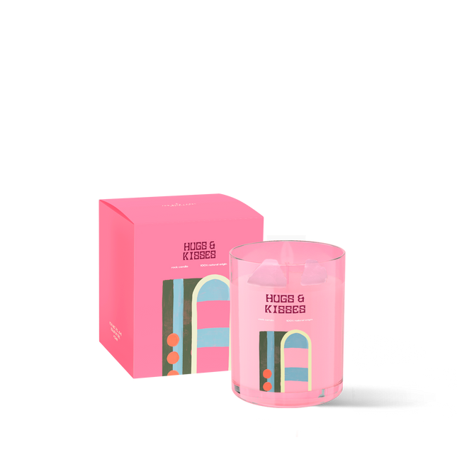 Crystal Candle 175gr - Hugs & Kisses - Naturals