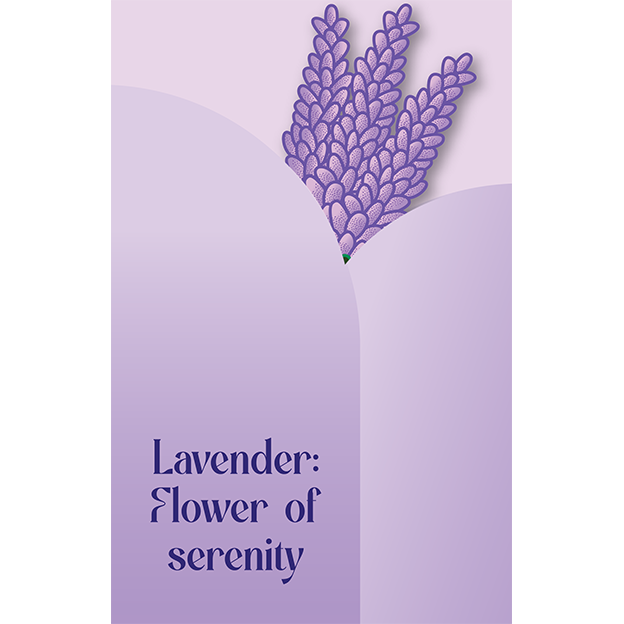 Cut-Out Cards - Lavender - Flower Of Serenity