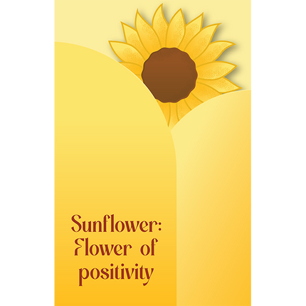 Cut-Out Cards - Sunflower - Flower Of Positivity