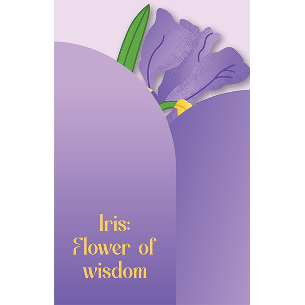 Cut-Out Cards - Iris - Flower Of Wisdom