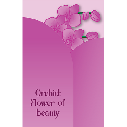 Cut-Out Cards - Orchid - Flower Of Beauty