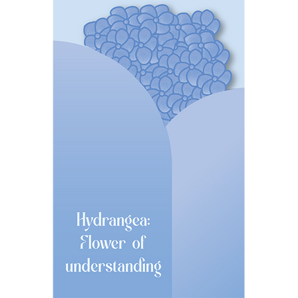 Cut-Out Cards - hydrangea - Flower Of Understanding