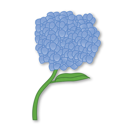 Cut-Out Cards - hydrangea - Flower Of Understanding