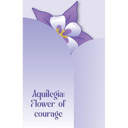 Cut-Out Cards - Aquilegia - Flower Of Courage