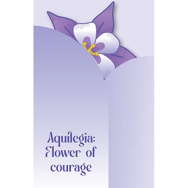 Cut-Out Cards - Aquilegia - Flower Of Courage