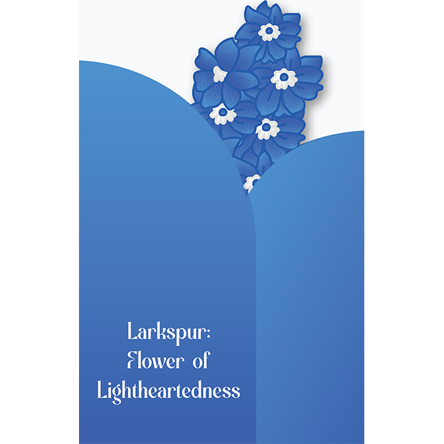 Cut-Out Cards - Larkspur - Flower Of Lightheartedness