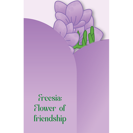Cut-Out Cards - Freesia - Flower Of Friendship