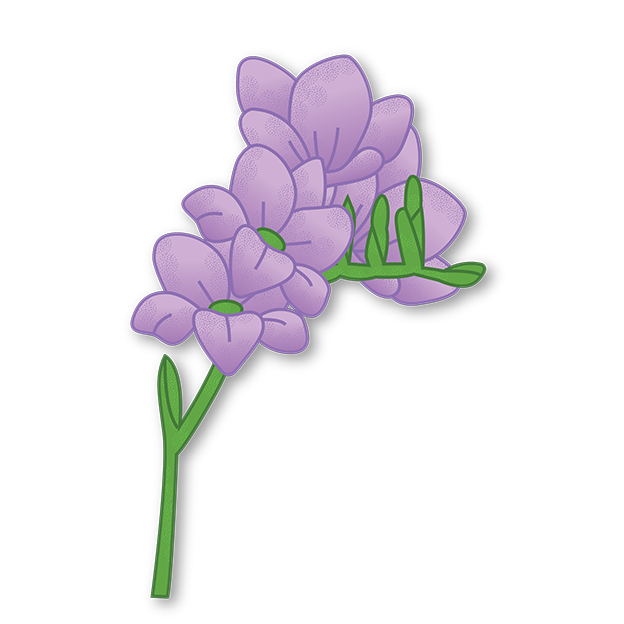 Cut-Out Cards - Freesia - Flower Of Friendship