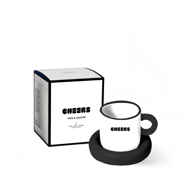 Mug &amp; Saucer - Cheers