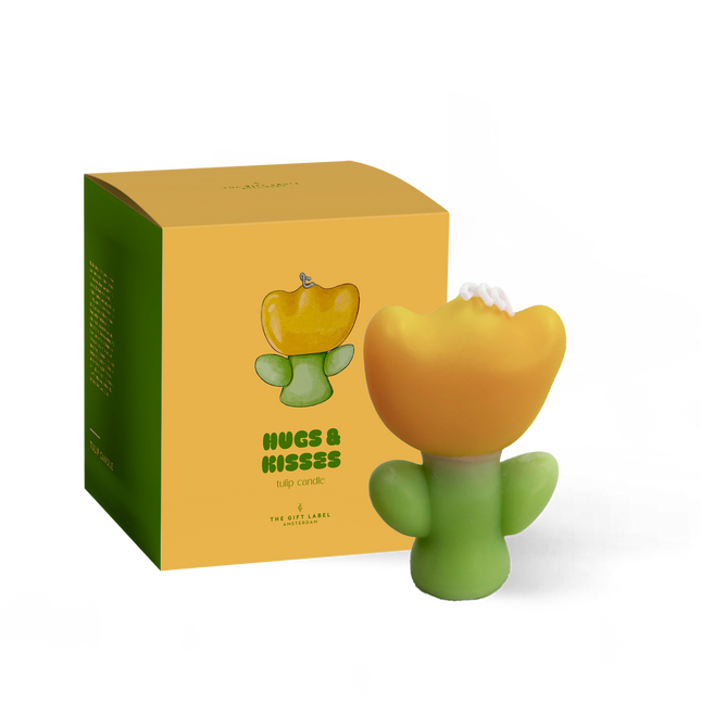 Tulip candle - Hugs & Kisses