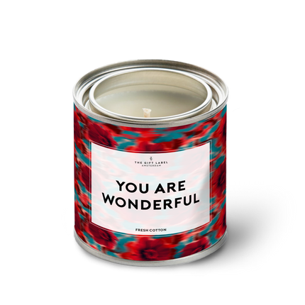 Candletin310gr - You Are Wonderful FW25 - Fresh Cotton