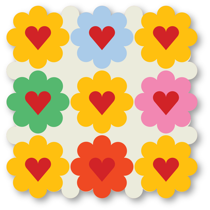 Cut-Out Cards - 9 Hearts