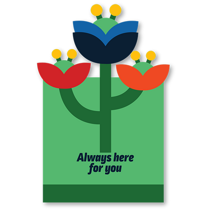 Cut-Out Cards - Always Here For You