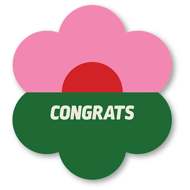 Cut-Out Cards - Congrats