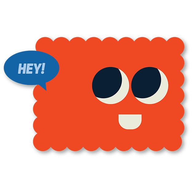 Cut-Out Cards - Hey!