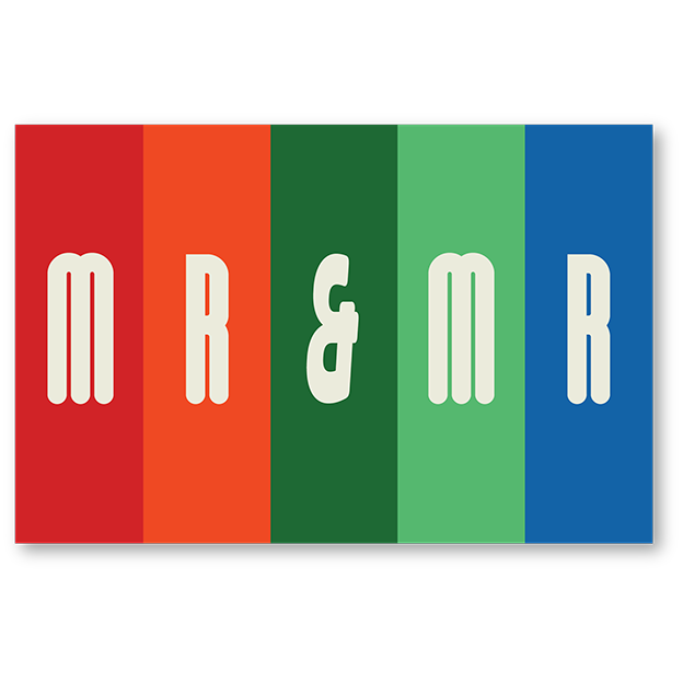 Cut-Out Cards - Mr & Mr