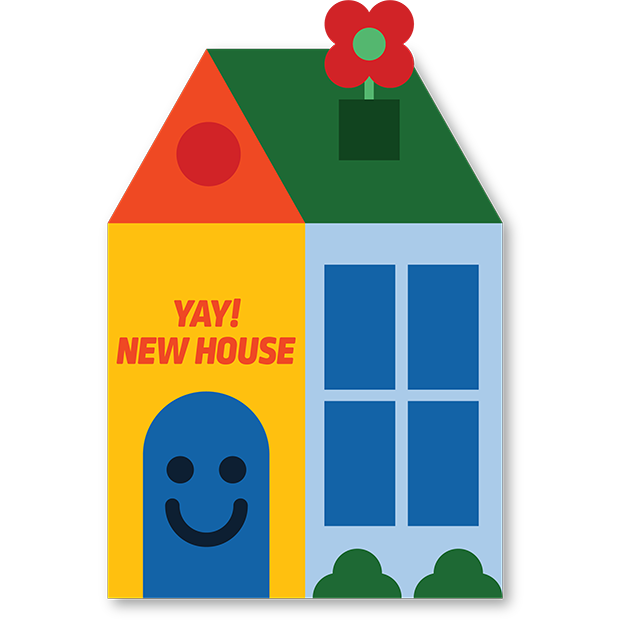 Cut-Out Cards - Yay! New House