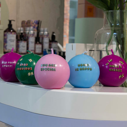 Solid Bubble Candle - Hugs & Kisses