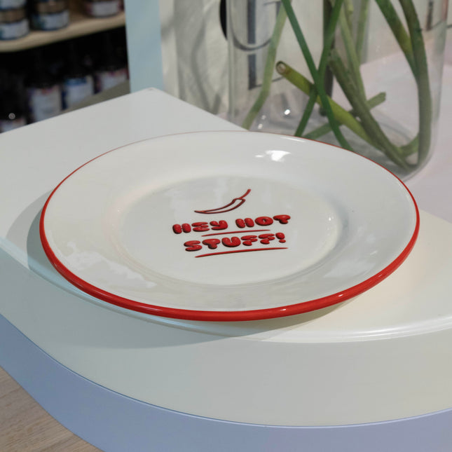 Plate - Hey Hot Stuff!