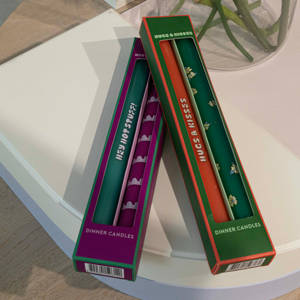 Dinner Candle - Hugs & Kisses