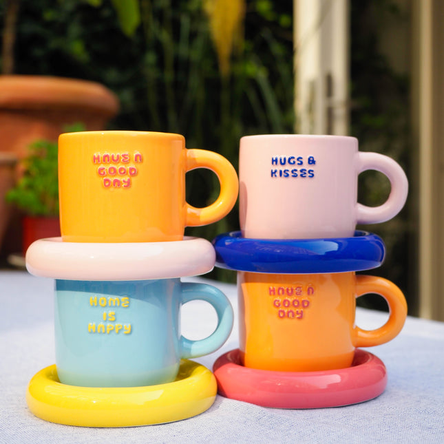Mug & Saucer - Home Is Happy