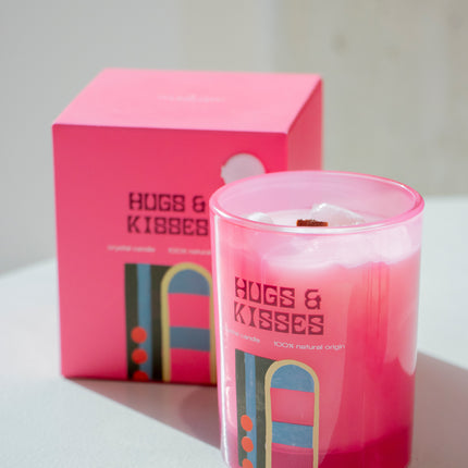 Crystal Candle 175gr - Hugs & Kisses - Naturals - FW25