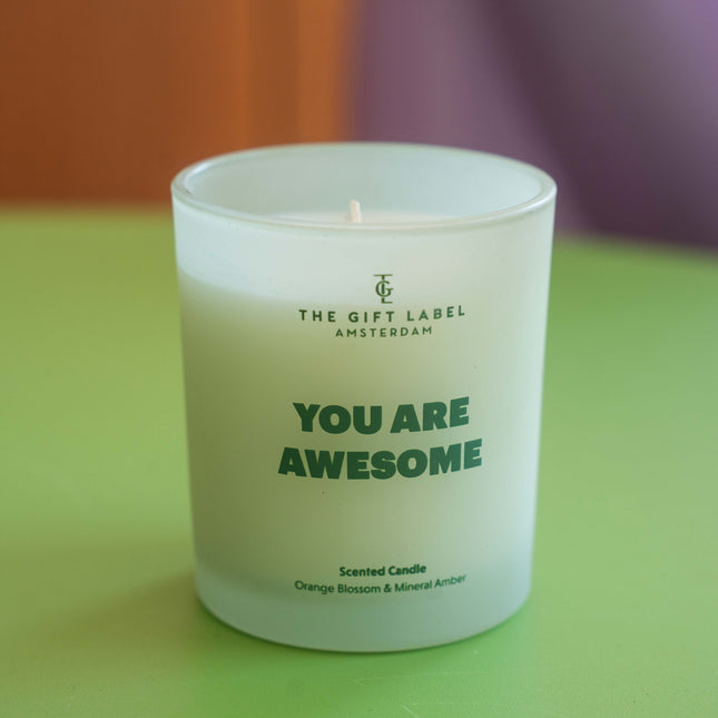 Frosted candle 170gr - STUDIO - You Are Awesome
