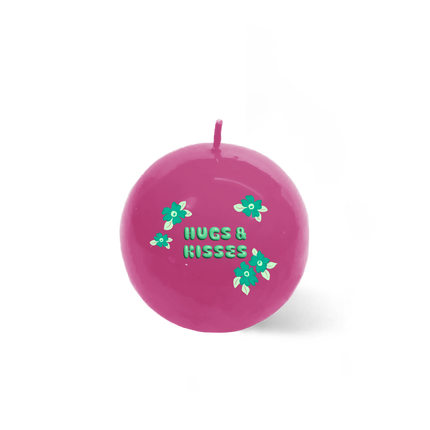 Solid Bubble Candle - Hugs & Kisses