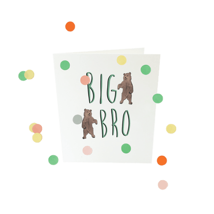 The Gift Label Baby confettikaart - Big bro