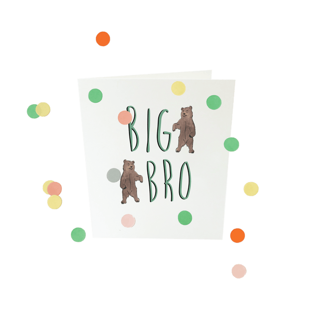 The Gift Label Baby confettikaart - Big bro