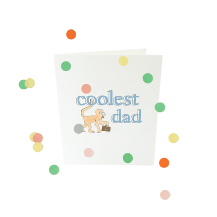 The Gift Label Baby confettikaart - Coolest dad