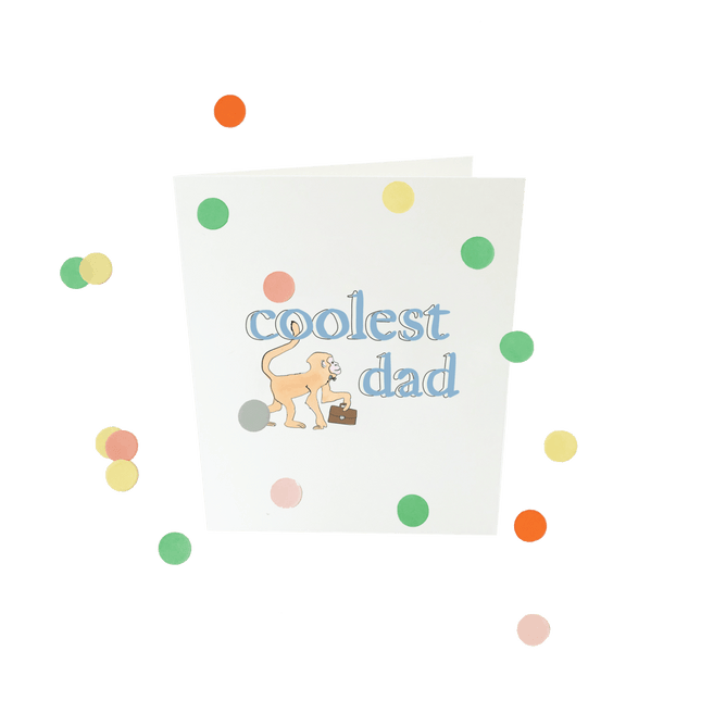 The Gift Label Baby confettikaart - Coolest dad