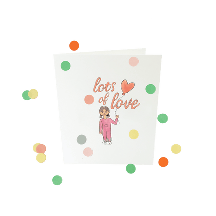 The Gift Label Baby confettikaart - Lot's of love