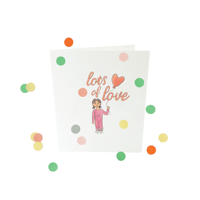 The Gift Label Baby confettikaart - Lot's of love