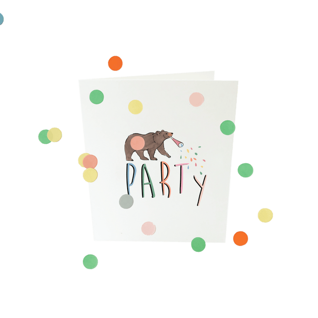 The Gift Label Baby confettikaart - Party