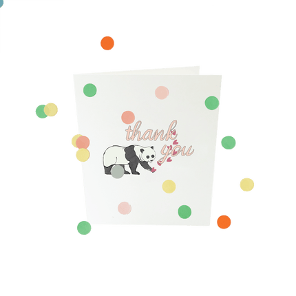 The Gift Label Baby confettikaart - Thank you