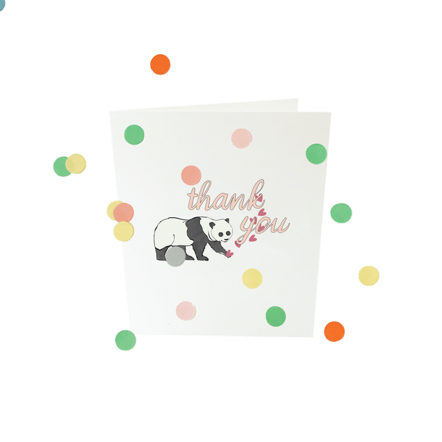 The Gift Label Baby confettikaart - Thank you