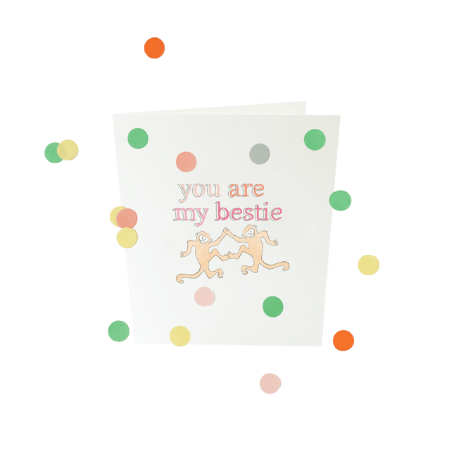 The Gift Label Baby confettikaart - You are my bestie