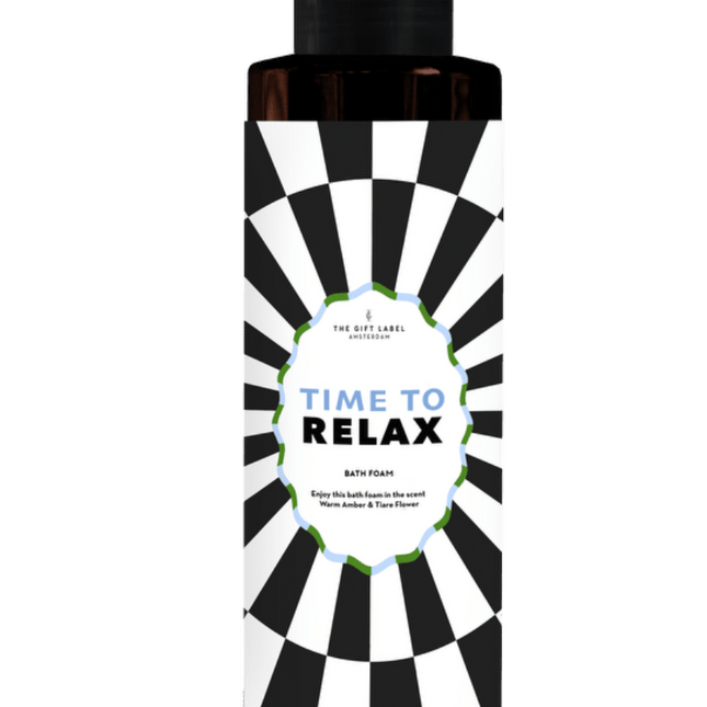 The Gift Label Bath Foam 100ml - Time To Relax FW24