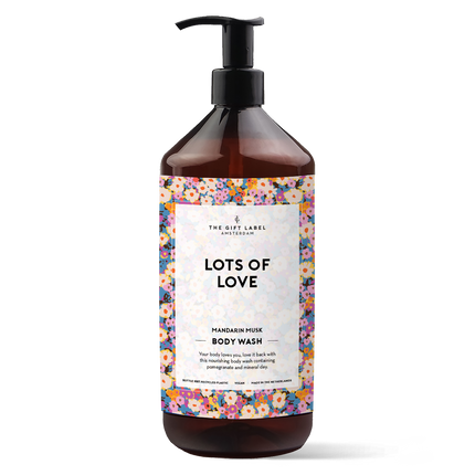 The Gift Label Body Wash 1000ml V2 - Lots Of Love SS25