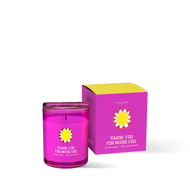 The Gift Label Candle 200gr - Thank You For Being You - Naturals SS25