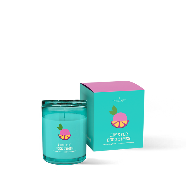 The Gift Label Candle 200gr - Time For Good Times - Naturals SS25