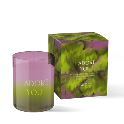 The Gift Label Candle Big 310gr - HIW - I Adore You FW24