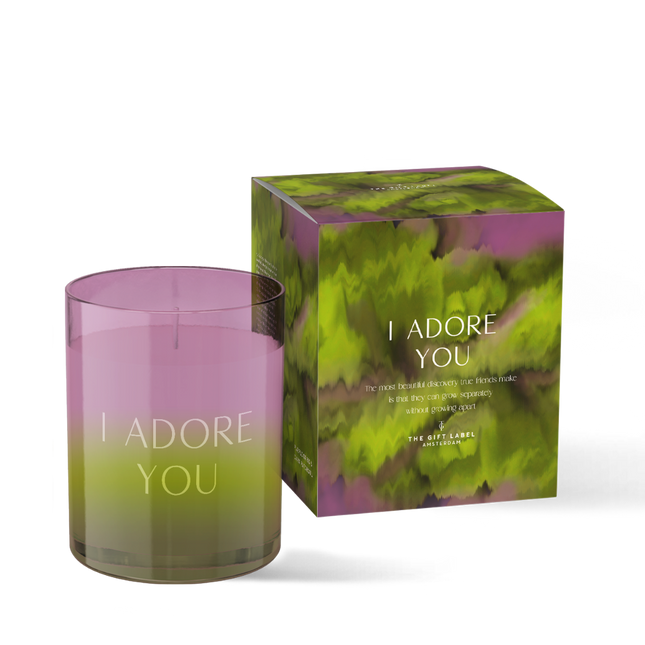 The Gift Label Candle Big 310gr - HIW - I Adore You FW24