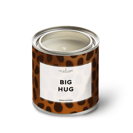The Gift Label Candle big - Big hug - Fresh cotton